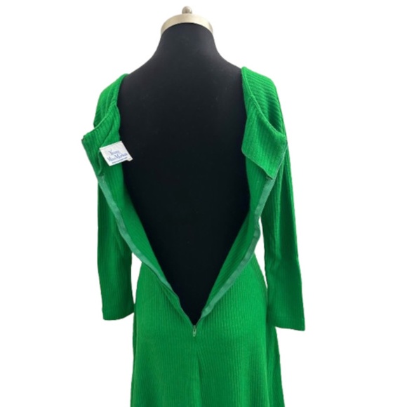 Vtg 60s 70s Loungewear Maxi Sweater Dress 5 - Picture 7 of 9